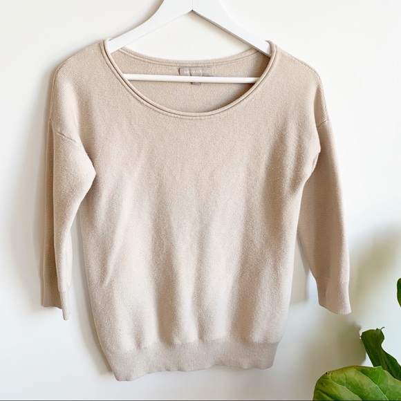 Banana Republic Sweaters - Banana Republic Tan Sweater Cotton Blend XS